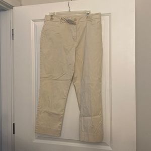 NWOT Talbots Straight Leg Trousers Khaki - Size 12P